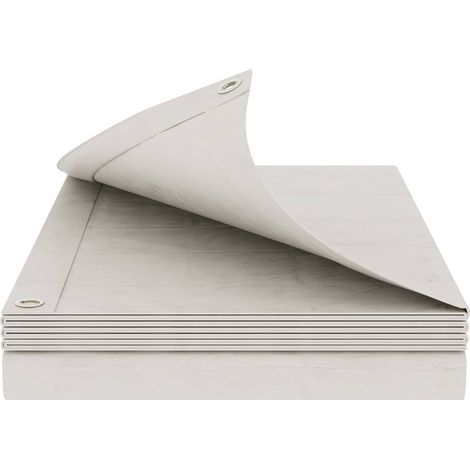 Lona con ojales Blanco 6 x 8 m 180 gsm PE vidaXL