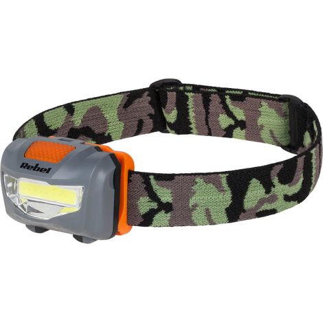 Lampe frontale LED 3W COB 3xAAA Rebel (1/3)