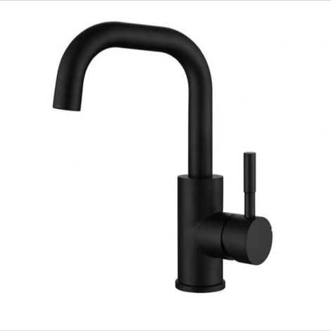 Wholesale 304 Stainless Steel Flat Tee Kitchen Sink Faucet (Hot and Cold Water), Dual-Purpose Mixing Faucet - Black Flat Tee (Small Size)