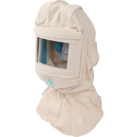 Cagoule de sablage anti-vent et anti-poussière, protection faciale respirante pour le polissage et le ponçage