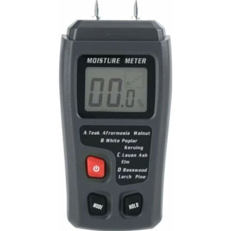 Digital LCD Wood Moisture Meter Moisture Tester Wood Damp Water Leak Detector for Wood Building Material Wooden Walls Paper Floor (1/5)