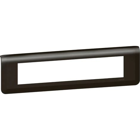 Plaque de finition horizontale Mosaic pour 10 modules noir mat LEGRAND 079010L