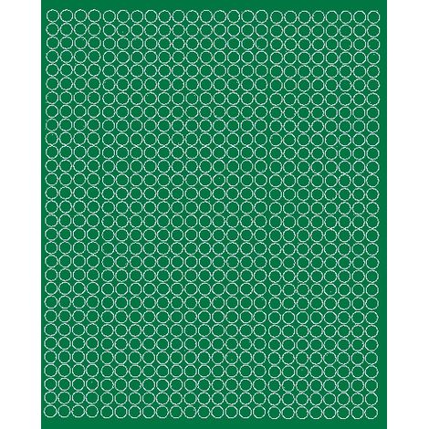 Adesivi circolari da 7 mm, adesivi a pois, 720 pezzi, verde lucido