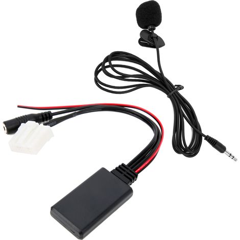 Adaptateur microphone, câble audio auxiliaire Bluetooth 5.0, longueur 150 cm, compatible avec Mazda 2/3/5/6 (1/5)