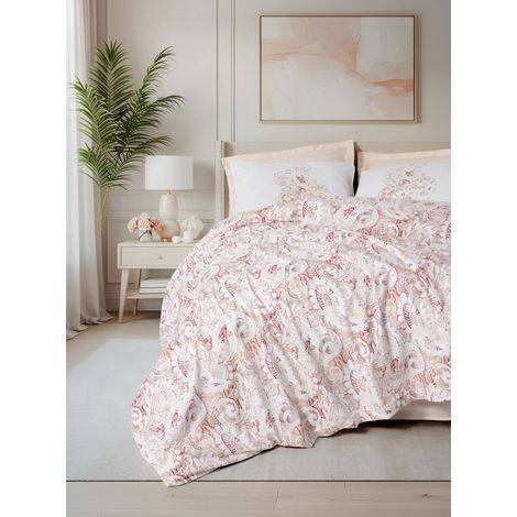 Funda nórdica, funda nórdica, ropa de cama Set 100% Algodón Salmon (1/2)