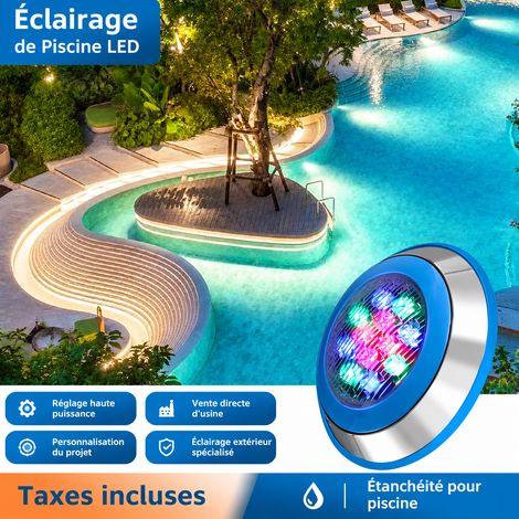 Projecteur LED de Piscine Inox IP68 6W Lumière Blanche 180x48mm 6w 180 48mm réf 1 kg – Livraison gratuite (1/5)