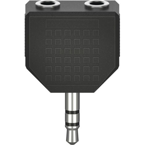 Hama 00205191 cambiador de género para cable 3.5mm 2 x 3.5mm Negro