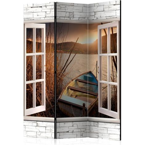 Paravento - Autumnal Lake [Room Dividers] - 135x172 (1/4)