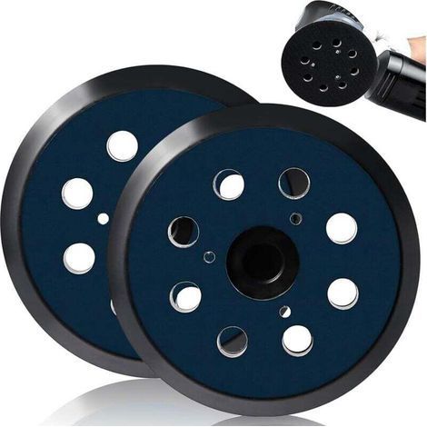 Set mit 2 125-mm-Schleifpads mit 8 Löchern für Makita-kompatible Exzenterschleifer (1/4)