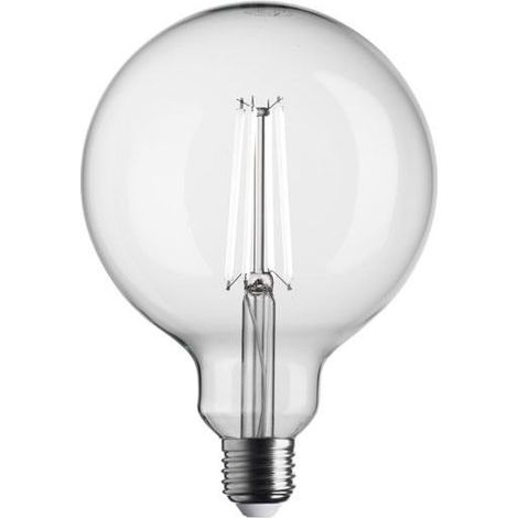 Ampoule LED Globe Ø125 mm E27 – 1521 lm – 3000 K – Filament Blanc Pur – Design Épuré et Puissant