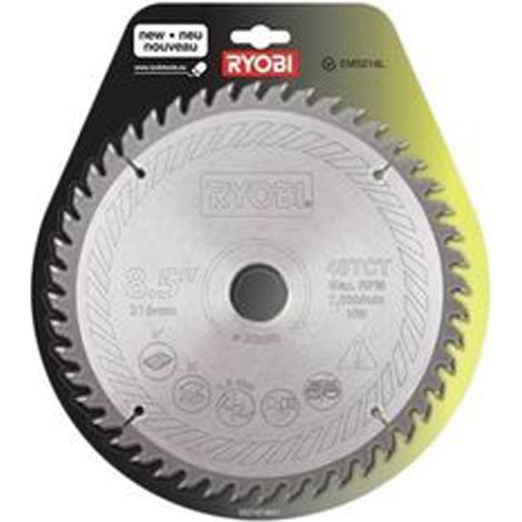 Ryobi SB216T48A1 Kreissägeblatt Ø 216 mm 30 mm 2,4 mm 48T Holz EMS216L