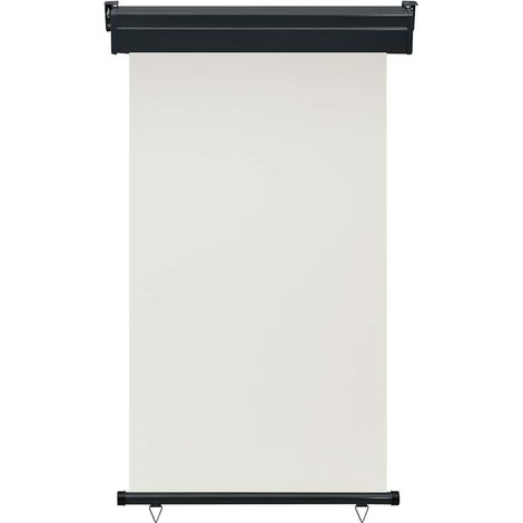 Auvent latéral Marquise - de balcon 105x250 cm Crème fr3097 - Maison La Vie (1/5)