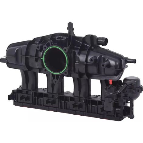 The 06J133201AR intake manifold is compatible with the Volkswagen Tiguan and Passat. 06J133201BD