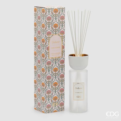 EDG Enzo De Gasperi Profumatore Bottiglia Deluxe 1.200 Ml H 30 Cm D 11 Cm Olive Flower Scatola Regalo