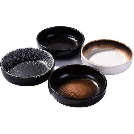 Ensemble de 4 coupelles à sauce soja rétro japonaises, bols à trempette pour vinaigrette, confiture 25-26 (1/5)