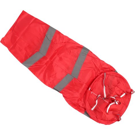 Sac de chaussettes de mesure de la direction du vent en polyester résistant et léger pour l'industrie agricole en plein air rouge style réfléchissant 100 cm (1/5)