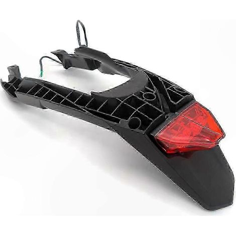 Support Moto Arrière Feu Support Kit pour Enduro Cross Tout-Terrain, Fixation Lampe Stop Universelle, Acier Robust, Noir, 12V, avec Boulons (1/5)