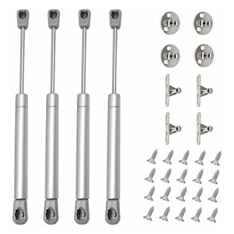 4pcs Verin a Gaz 80N Verin Hydraulique Verin Meuble Amortisseur Porte Placard Pour Armoires Bibliothèques Meuble(4, 80N) (1/5)