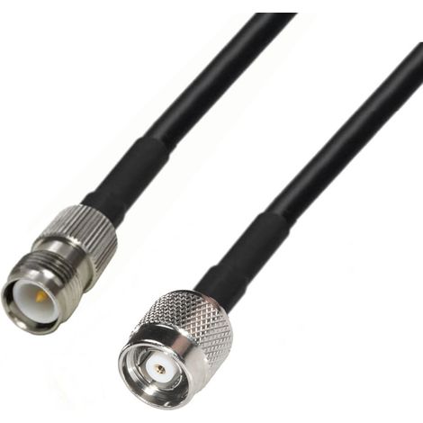 Cable de antena RG58 de 10 m con conector TNC-RP y enchufe TNC-RP