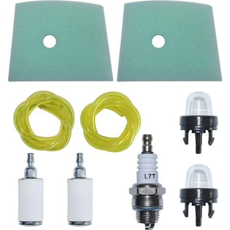 537 18 63-01 Ligne de filtre à air et carburant avec kit d'ampoule de démarrage pour Husqvarna 123C 123L 223L 223R 322L 323C 123LD 323E 323HE 323L 323LD 323P4 323R 323RJ 325C 325CX 325E 325HDA 325HE 3 (1/5)
