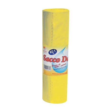 SACCO IMMONDIZIA CONDOMINIO - CM 80X110 GIALLO CF=PZ 10- 20 confezioni