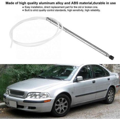 Antenne de toit pour voiture, autoradio FM/AM, compatible Volvo S40 (2000-2003), référence 3345775, en alliage blanc ABS. (1/5)