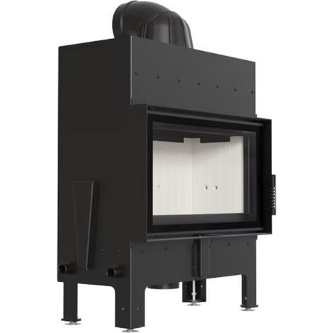 Kratki Kamineinsatz aus Stahl KRATKI FLOKI M 10 kW Ø 200 mit Türfeder Hausheizung (1/5)