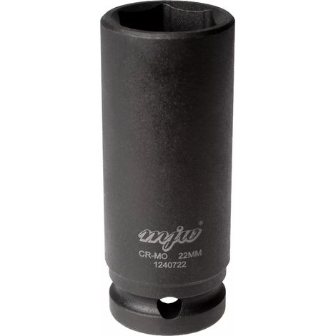 MJW Vaso de impacto 1/2"" hexagonal largo 22 mm (1/3)