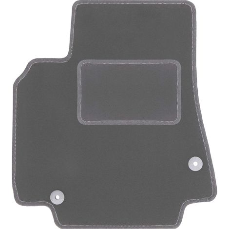 Tapis conducteur en velours pour : Citroën Berlingo II combivan, multispace, 5 places (2008-2018) graphite