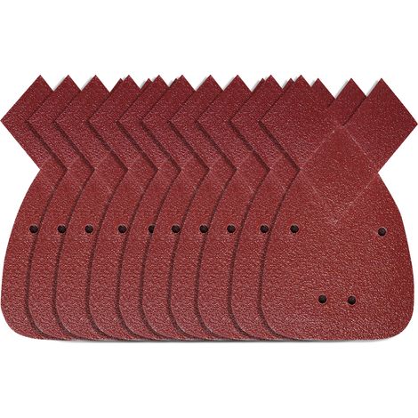 Dapetz ® Mouse Sanding Pads 40 Pcs, Palm Sander Sandpaper Mouse Sanding Sheets 80 Grits, 4 Holes Sanding Sheets Fit Black & Decker Detail Hand for Grinding and Polishing Sander (1/5)