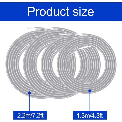 4 Pièces Corde Remplacement élastiques, Elastique Lafuma, Cordons De Remplacement De Chaise Zéro Gravité, Lafuma Fauteuil Relax, Zero Gravity Chaise Pliante, Chaise Longue (Gris) (1/4)