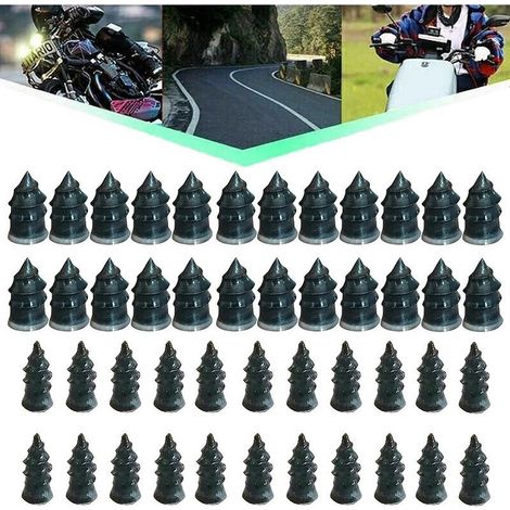 46 PCS Supplement goder Electric Motorcycle Vacuum pneu Supplement clous Free remove Lossless outil de réparation de pneus clous de champignons (1/4)