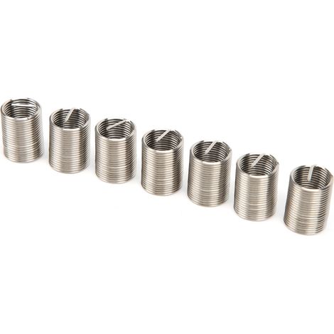 50 Stück Gewindeeinsätze, Reduziermuttern-Reparaturwerkzeug, Edelstahl, M10x1x2,5D (1/5)