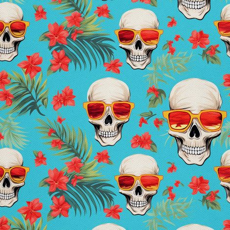 Tela Oxford decorativa para exteriores - Motivo de calavera I DX4153 (1/5)