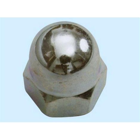 Dadi esagonali ciechi in ferro zincato - Misura 10 mm Conf. 100 pz