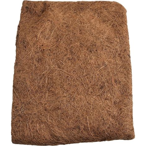 Doublure en noix de coco naturelle Panier forme demi lune pour suspensions florales murales (1/5)