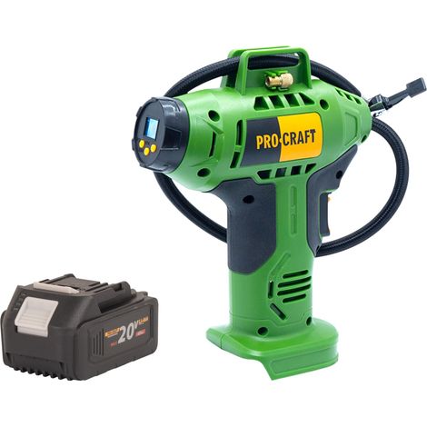 Procraft LK20 Akku Kompressor 20 V 11 bar + 1x Akku 4,0 Ah - ohne Ladegerät