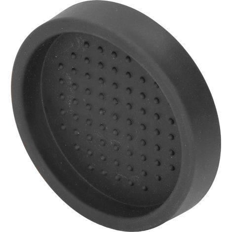 Tapis de tasse à café rond en silicone souple et résistant à la chaleur, portable, pour la maison, noir (1/5)