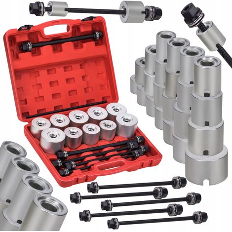 Set di estrattori per boccole in gomma dei bracci oscillanti, estrattore per cuscinetti, 27 pezzi. KD10517 (1/5)