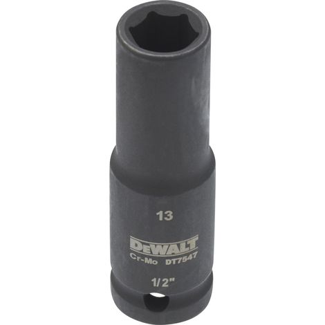 DeWalt Steckschlüssel lang 13 mm 1/2 schlagfest (1/2)