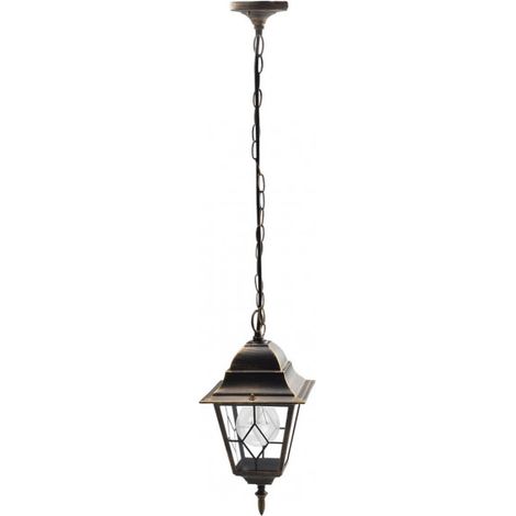 FAB 149391016  Outdoor Pendelleuchte Aluminium Bootes 1xe27 Neg / oro Regx18,5x18,5 Cm Ip44