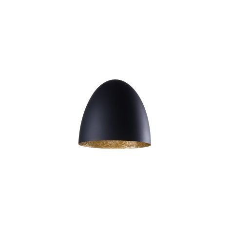 Abat-jour suspension œuf salon Nowodvorski EGG noir/or