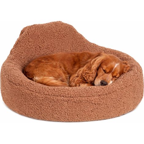 Panier Chien - Panier Chat - Sofa Felpa Moka - 70x70x33 cm - Coussin Peluche Ultra Doux avec Housse Amovible Lavable et Fond antidérapant (1/2)