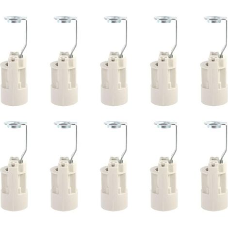 Base d'ampoule E14 Convertisseur de douilles de lampe E14 réglables Douilles E14 Douille à baïonnette Support de lampe à bougie pour ampoule LED 10 pièces