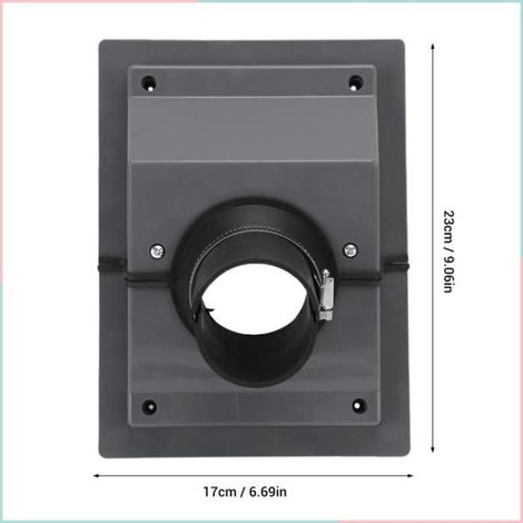 Kit De Couverture Pour Lignes De Pénétration Murale - CVC HVAC - Pour Climatisation Split Et Pompe À Chaleur - 2 Pièces (1/5)