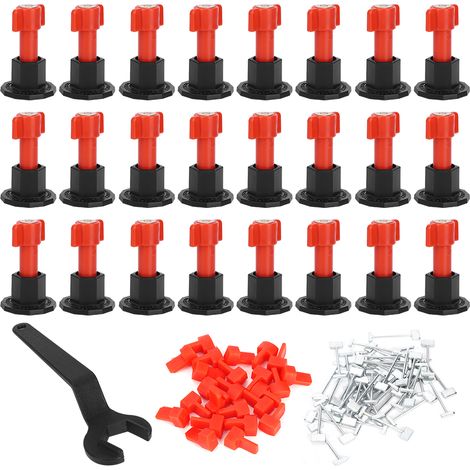 Kit de nivellement de carrelage en céramique pour sols et murs : outils de positionnement et matériaux de construction (1/5)