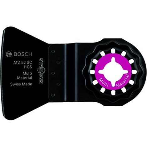 Bosch Accessories 1x Raschietto ATZ 52 SC (Raschiamento, per raschiare via la malta e l'adesivo per piastrelle, Larghezza 52 mm, accessori utensili multifunzione) (1/4)