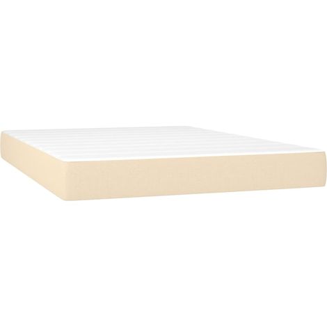 Maison Exclusive - Materasso a Molle Insacchettate Rigidità Media Cream 140x190x20 cm in Tessuto