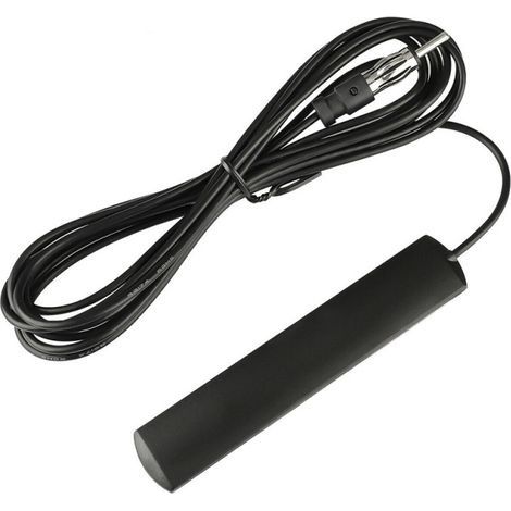 Antenne Autoradio Voiture Brise Collante Adaptateur Fiche DIN avec 3m Câble Comtible avec Auto Camion Véhicule SUV Jeep FM AM Radio Amplificateur HD Lecteur (1/5)