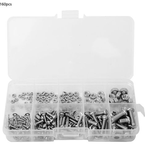 Boulons en acier inoxydable, M2 M2.5 M3 M4 M5, jeu de boulons haute dureté pour l'industrie (1/5)
